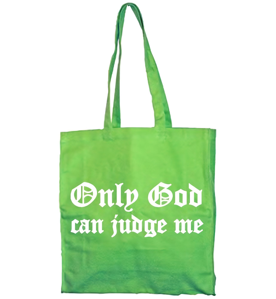 Hybris Only God Can Judge Me Tote Bag SH-4-10378-H6-5 - Herren / Unisex