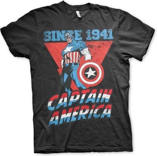 Captain America Since 1941 T-Shirt Black