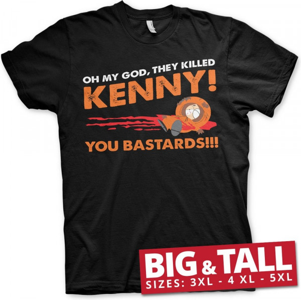 South Park The Killed Kenny Big & Tall T-Shirt Black