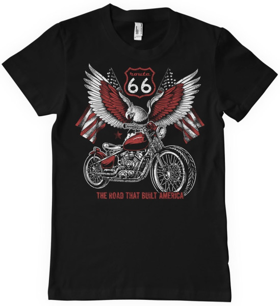 Route 66 - American Eagle Bike T-Shirt Black