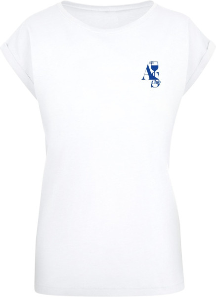 Mister Tee Damen A S Club Ladies Extended Shoulder Tee MST238