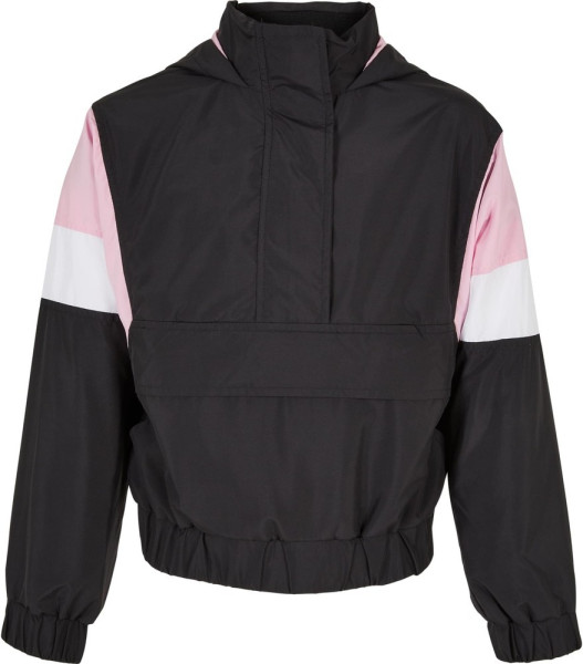 Urban Classics Mädchen Jacke Girls Light 3-Tone Pull Over Jacket