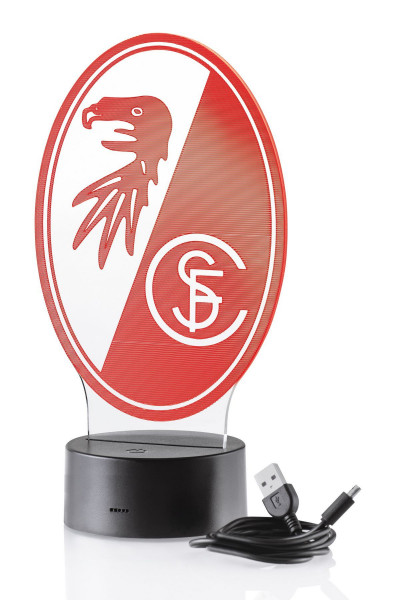 SC Freiburg LED-Licht Wappen Fussball 1. Bundesliga Red