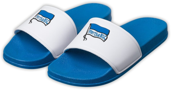 Hertha BSC Berlin Badelatschen Logo Fußball Blau/Weiß