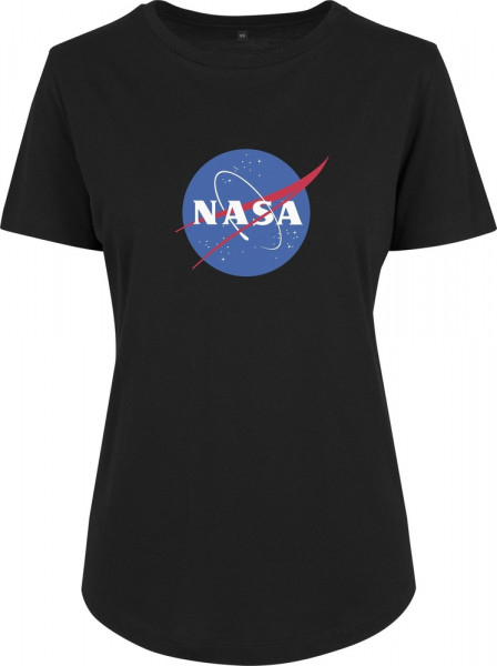 Mister Tee Damen T-Shirt Ladies NASA Insignia Fit Tee Black