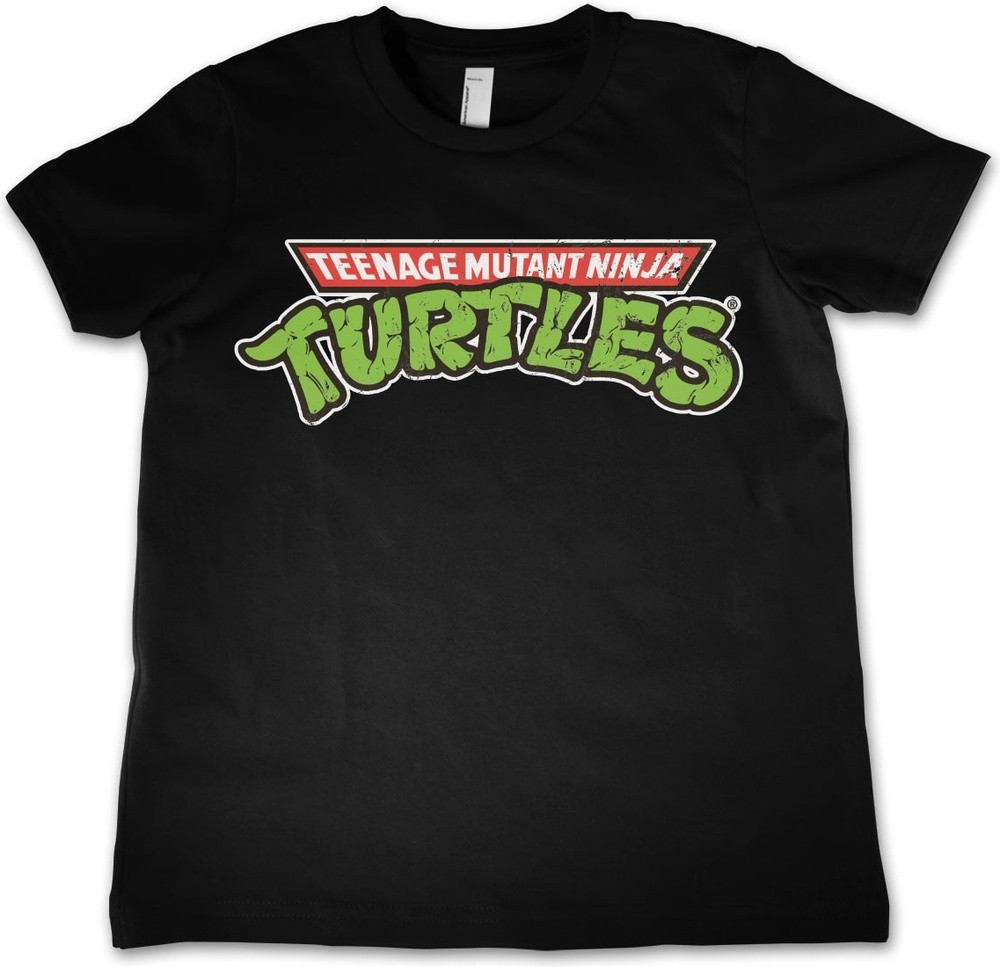 Teenage Mutant Ninja Turtles TMNT Classic Logo Kids T-Shirt Kinder Schwarz - Herren / Unisex