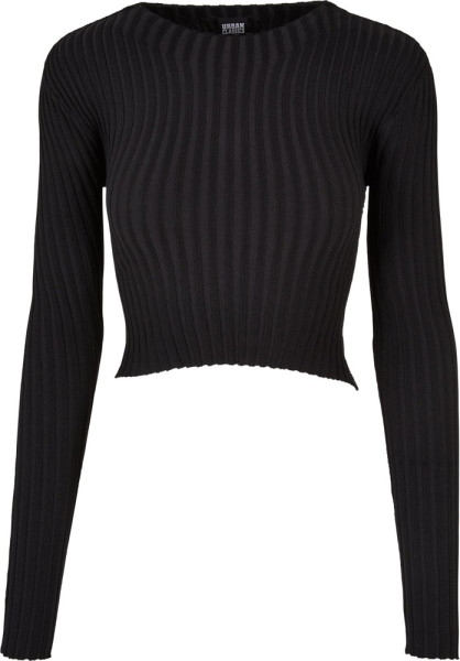 Urban Classics Damen Ladies Short Rib Knit Twisted Back Sweater