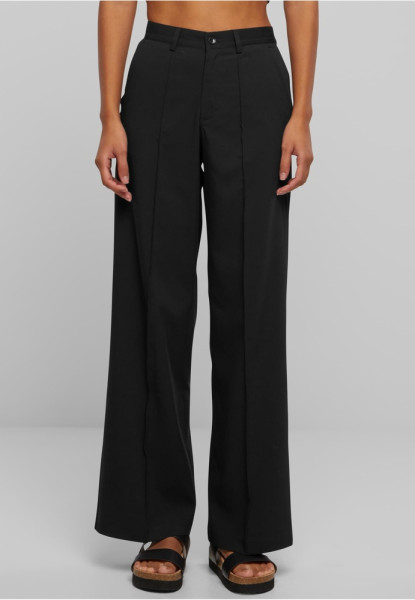 Urban Classics Damen Stoffhose Ladies Wide Pleated Pants TB6843