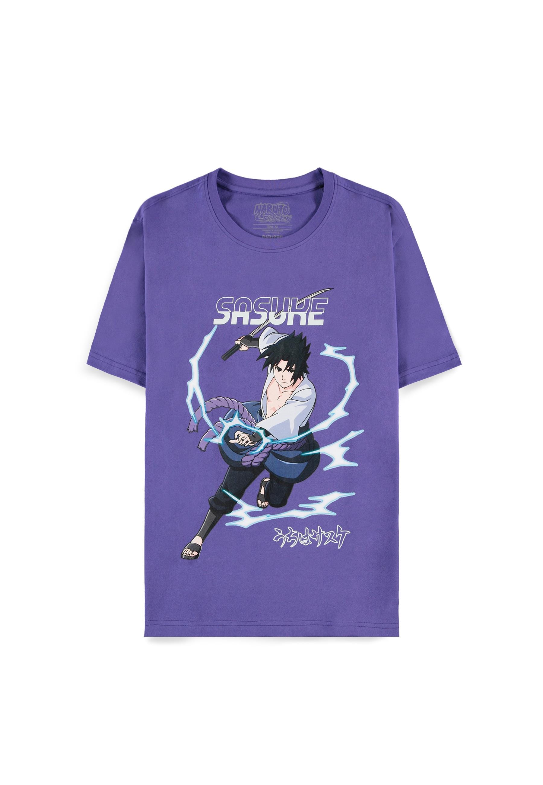 Naruto Shippuden - Men's Short Sleeved T-Shirt Purple - Herren / Unisex