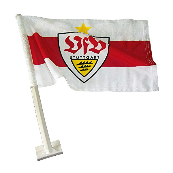 VfB Stuttgart Lizenz-Autofahne '07 Stern Fussball