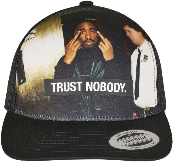Mister Tee Cap Tupac Trust Nobody Retro Trucker Black