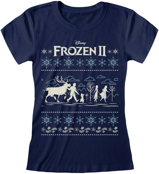 Frozen 2 - Fair Isle Damen Shirt Blue