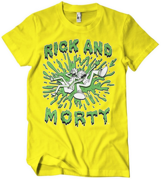 Rick And Morty Splash T-Shirt Yellow