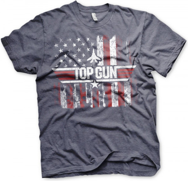 Top Gun America T-Shirt Navy-Heather