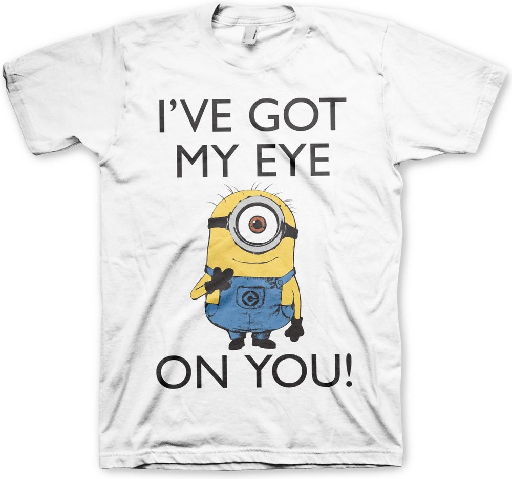 Minions I Got My Eye On You T-Shirt Weiß - Herren / Unisex