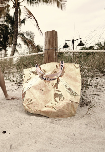 Urban Classics Tasche Transparent Shopper Holographic Orange