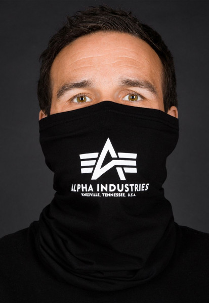 Alpha Industries Maske Basic Logo Tube Mask Black/White