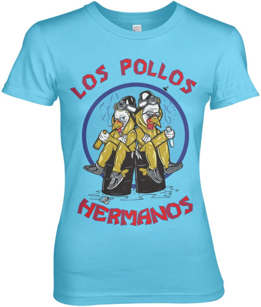 Breaking Bad Walter & Jesse Hermanos Girly Tee Damen T-Shirt Skyblue