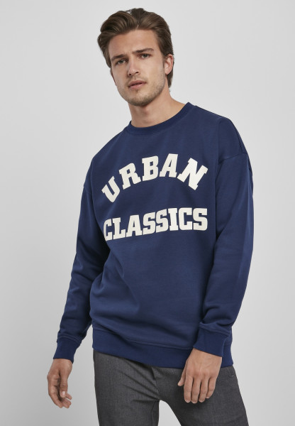 Urban Classics Sweatshirt College Print Crew Burgundy