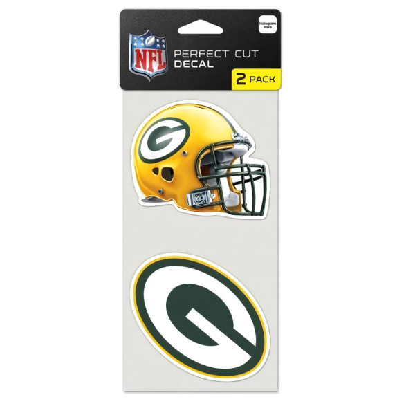 Green Bay Packers Aufkleber 2er-Set American Football Grün/Gelb