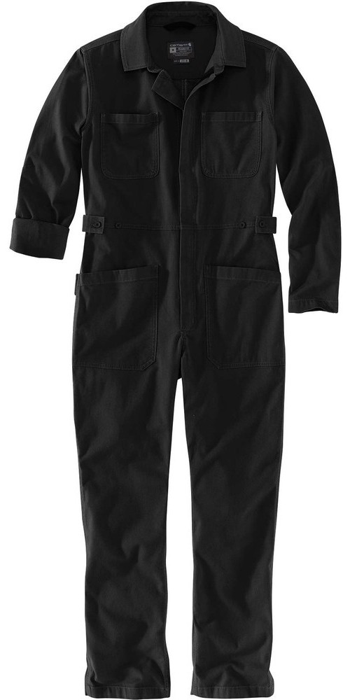 Carhartt Damen Overall Rugged Flex Relaxed Canvas Coverall Schwarz - Damen