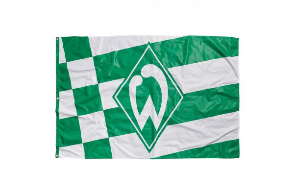 SV Werder Bremen Hissfahne kl. Raute Fussball 1. Bundesliga Green