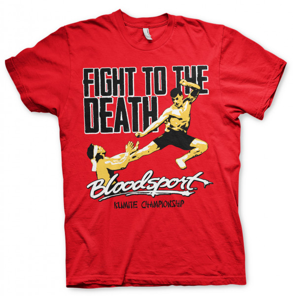 Bloodsport Fight To The Death T-Shirt Red