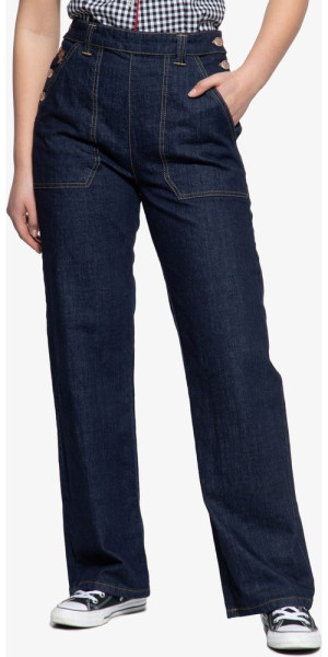 Queen Kerosin Damen Marlene Fit Jeans Denim