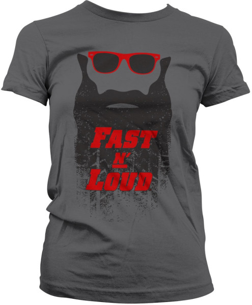 Fast N' Loud Damen Kaufman Beard Girly Tee DC-5-FL001-H81-17