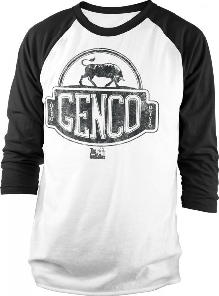 The Godfather Genco Olive Oil Baseball Longsleeve Tee White-Black