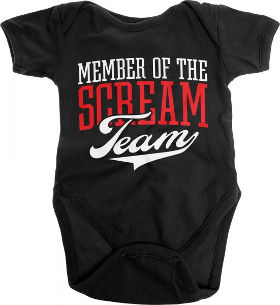 Hybris Member Of The Scream Team Baby Body Kinder Black