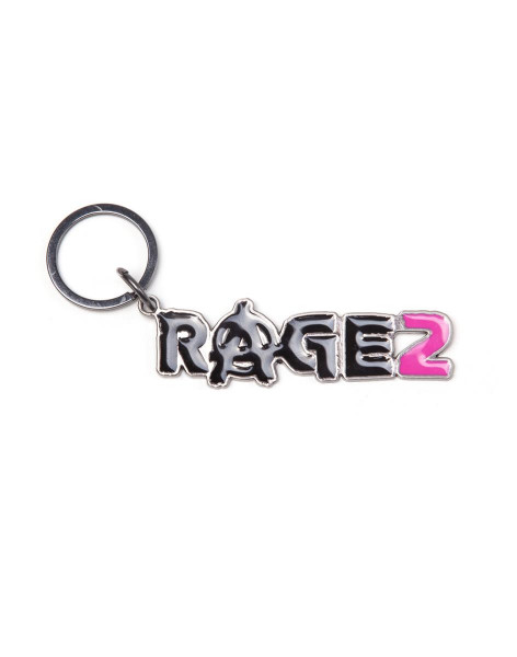 Rage 2 - Metal Keychain Silver
