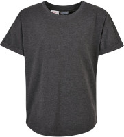 Urban Classics Jungen T-Shirt Boys Long Shaped Turnup Tee Charcoal Urban Classics Jungen T-Shirt Boys Long Shaped Turnup Tee Charcoal