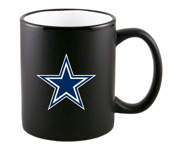 Dallas Cowboys Becher Matte Two Tone Mug American Football Black
