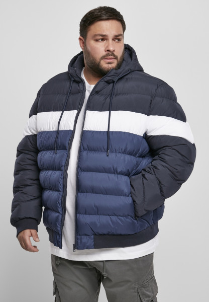 Urban Classics Jacket Colorblock Bubble Jacket Midnightnavy/Darkblue