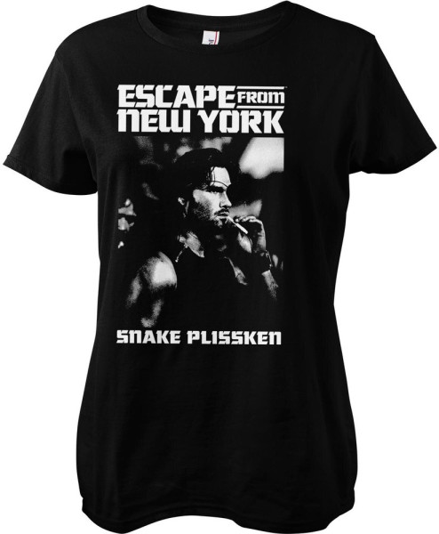 Escape from New York Smoking Snake Girly Tee Damen T-Shirt Black