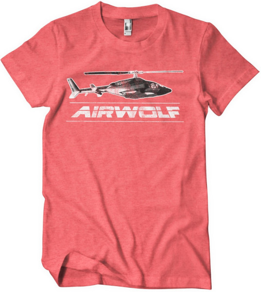 Airwolf T-Shirt Distressed T-Shirt UV-1-ARW1002-H71-11
