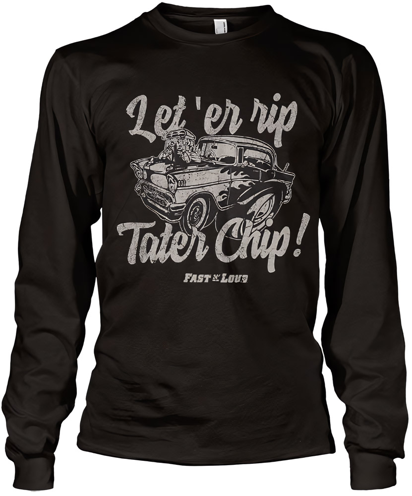 Fast N' Loud Let 'er Rip Tater Chip Long Sleeve Tee DC-19-FL005-H82-9 - Herren / Unisex