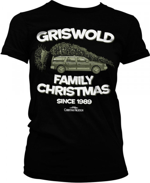National Lampoon's Christmas Vacation Griswold Family Christmas Girly Tee Damen T-Shirt Black