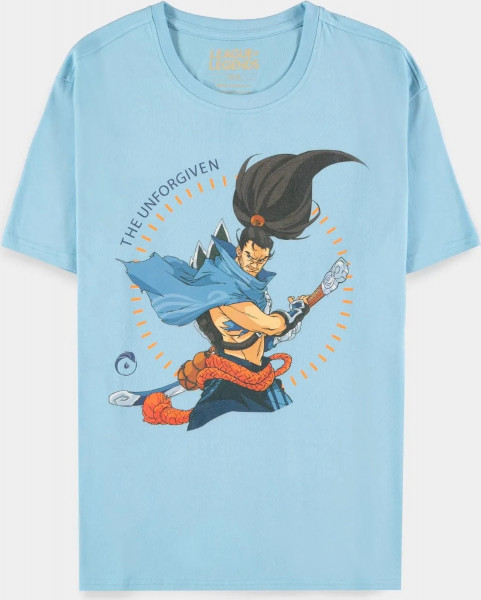 League Of Legends - Yasuo Men's Short Sleeved T-shirt Blue