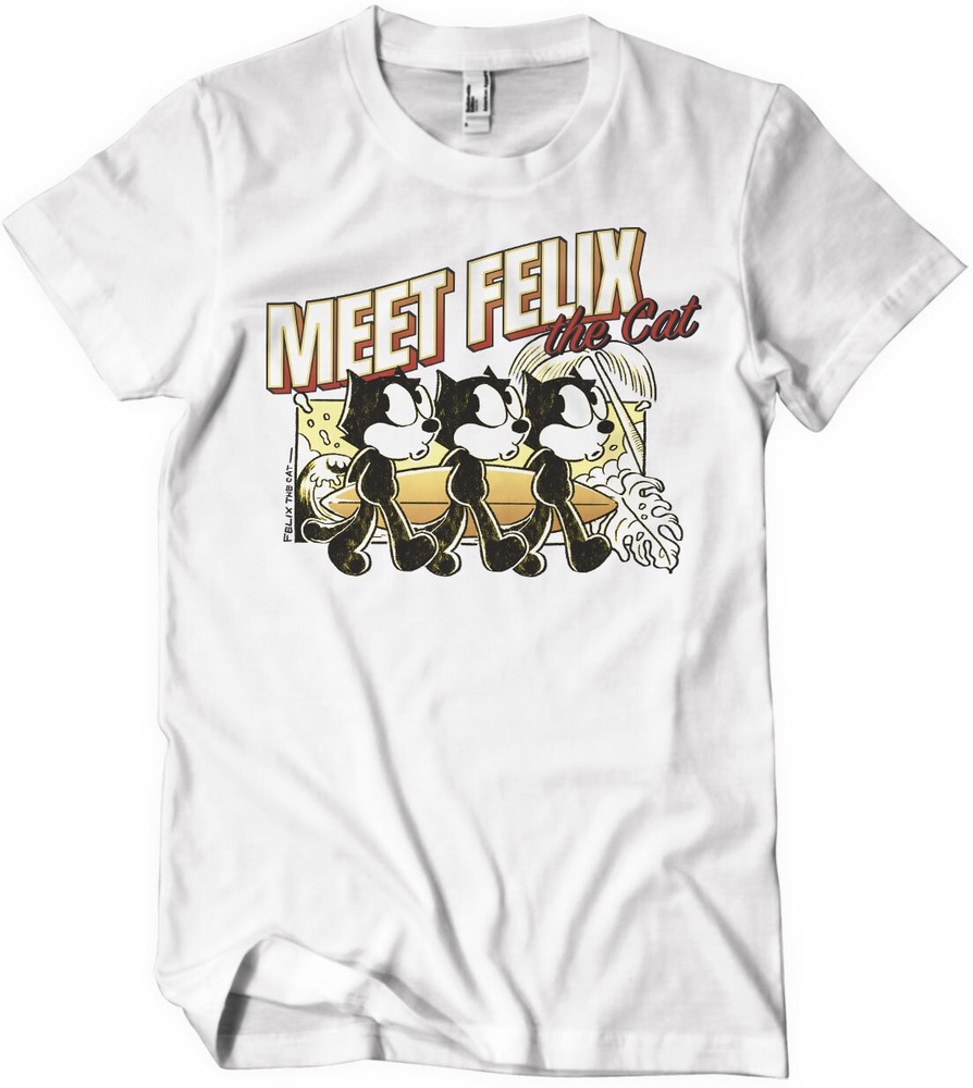 Felix the Cat T-Shirt Meet T-Shirt UV-1-FTC002-H74-6 - Herren / Unisex