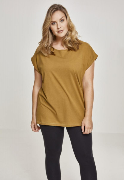 Urban Classics Female Shirt Ladies Extended Shoulder Tee Nut