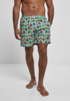 Urban Classics Badehose Pattern Swim Shorts Calavera Aop