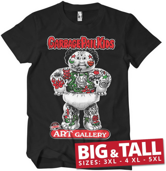 Garbage Pail Kids Art Gallery Big & Tall T-Shirt Black