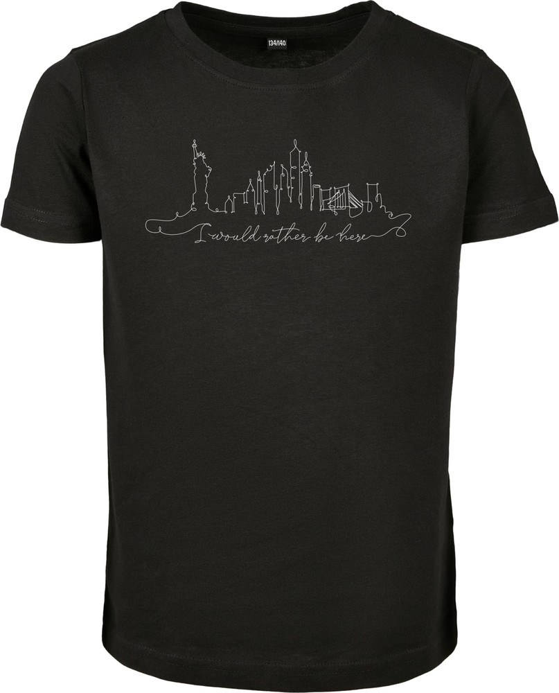 Mister Tee Kinder Kids Want To Be Here Tee Schwarz - Herren / Unisex