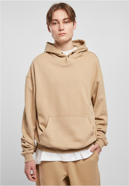 Urban Classics Sweatshirt Snap Hoody Unionbeige