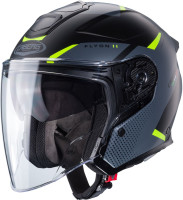 Caberg Motorrad Jethelm Flyon II Boss Matt-Schwarz/Grau-Fluo-Gelb