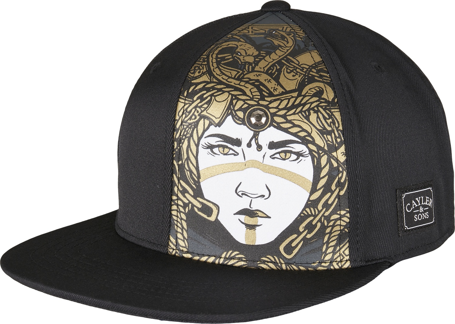 Black gold snapback hats on sale