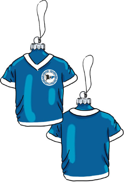 Arminia Bielefeld Christbaumschmuck Trikot 2er-Set Fussball Blau