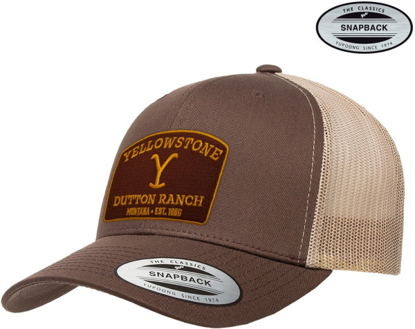 Yellowstone Premium Trucker Cap Brown-Khaki